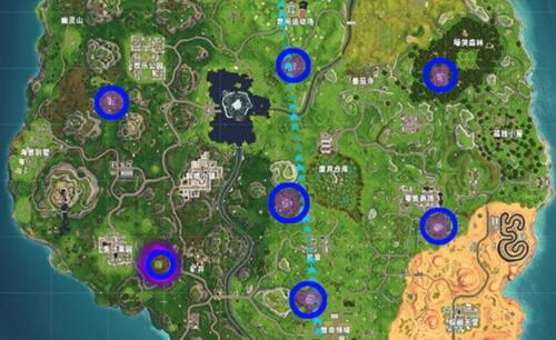 堡垒之夜七个毁坏之地在哪_毁坏地区位置坐标一览