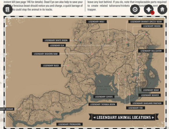 荒野大镖客2动物地图分布_荒野大镖客2动物地图一览