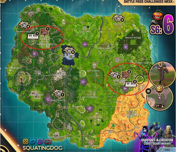 堡垒之夜第六赛季第六周任务怎么做_第六赛季第六周任务攻略