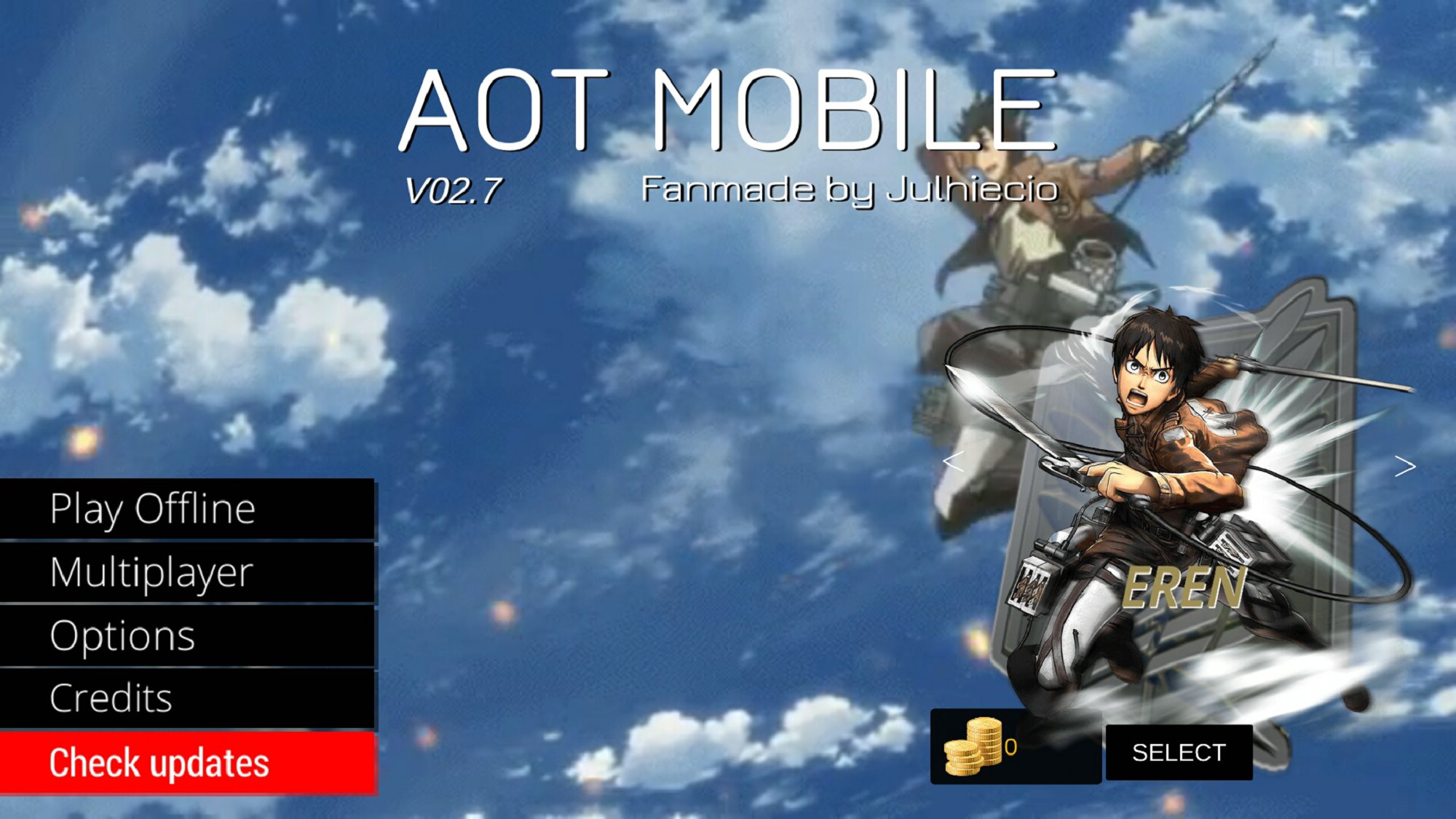 进击的巨人:战斗无限金币修改版_进击的巨人:战斗下载