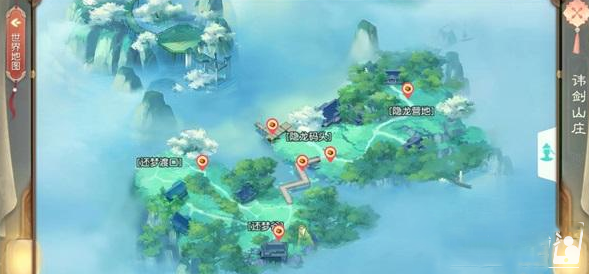 花与剑手游讳剑山庄福缘宝箱位置在哪_花与剑手游讳剑山庄福缘宝箱位置一览