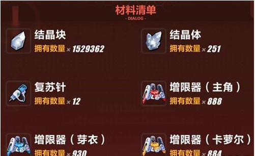 崩坏3后崩坏书所有材料有什么用_崩坏3后崩坏书所有材料作用一览