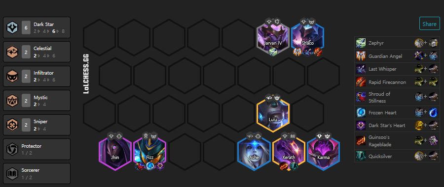 云顶之弈10.14版本暗星阵容怎么玩_10.14版本暗星阵容运营思路