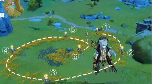 原神归离原6个石柱怎么解密_归离原激活岩柱顺序介绍