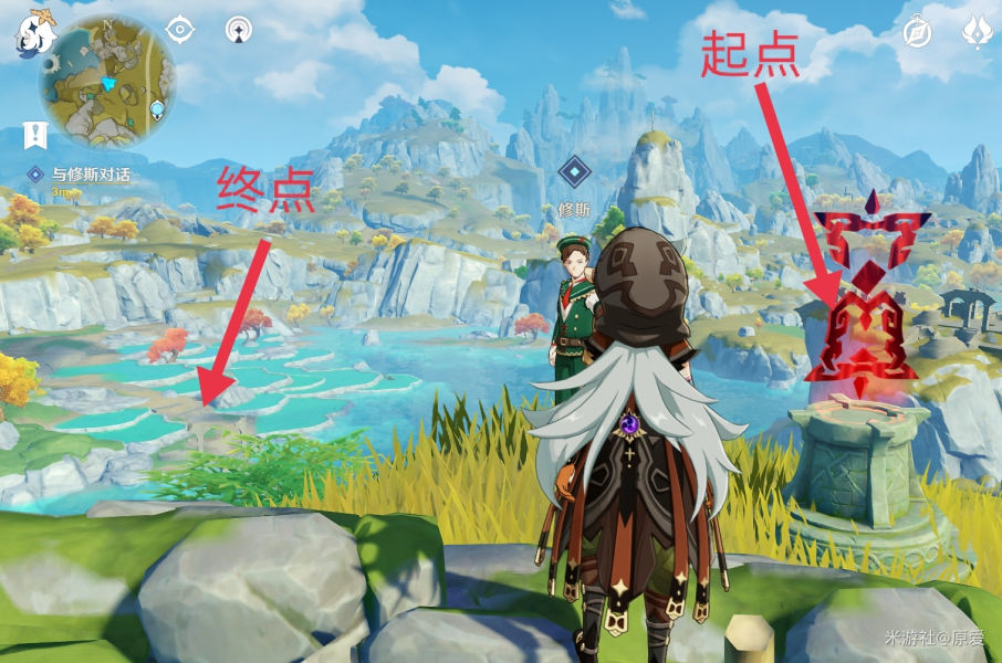 原神微风与飞鸟路线是什么_飞行挑战飞行路线图分享