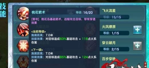 《剑侠情缘》手游桃花怎么加点 桃花技能加点攻略