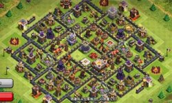 部落冲突10本farm回字阵 专防屌丝流