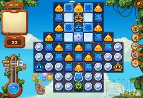 《开心消消乐》676关染色宝宝出现过关攻略