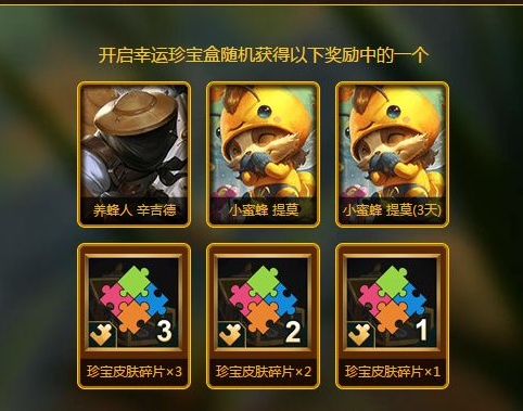 lol幸运珍宝盒有什么奖励_lol幸运珍宝盒奖励介绍