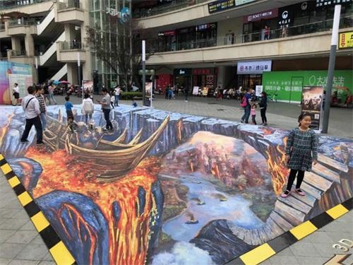 《万王之王3D》线下“裸眼”3D画展正在进行中