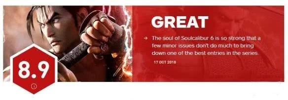 IGN8.9分超高评价 《灵魂能力6》系列最秀之一