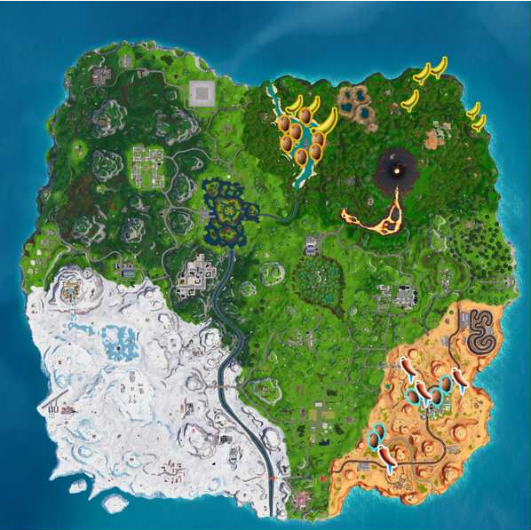 堡垒之夜香蕉椰子辣椒在哪里刷新_堡垒之夜香蕉椰子辣椒刷新位置一览