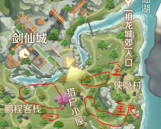 完美世界手游妖精宠物大嘟嘟坐标位置