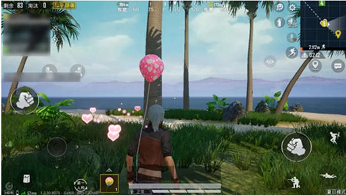 和平精英四种颜色的气球分别在哪