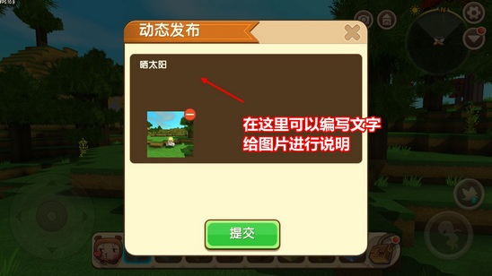迷你世界怎么发图片