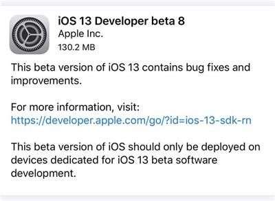 iOS 13 Beta8怎么样_iOS 13 Beta8评价