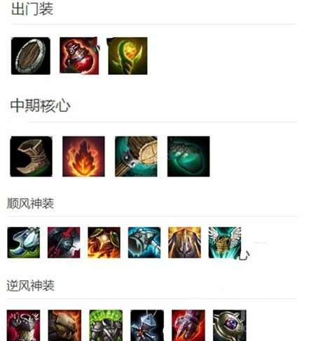 英雄联盟手游盖伦怎么出装