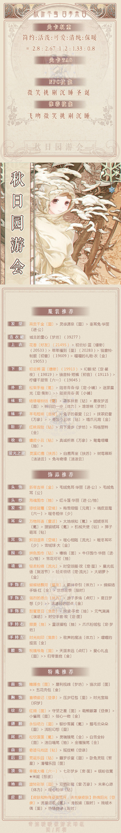 奇迹暖暖秋日园游会怎么搭配高分_奇迹暖暖秋日园游会高配顶配攻略 奇迹暖暖秋日园游会怎么搭配高分_奇迹暖暖秋日园游会高配顶配攻略