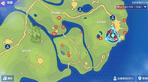 我的起源218年地图调查物在哪