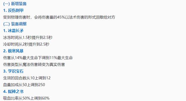 王者模拟战12月3日更新了什么_新增反伤刺甲装备英雄调整