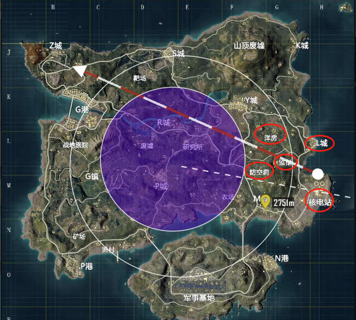 和平精英圈中圈模式跳哪好_圈中圈模式跳伞点推荐