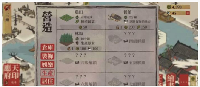 江南百景图工部官员品有什么