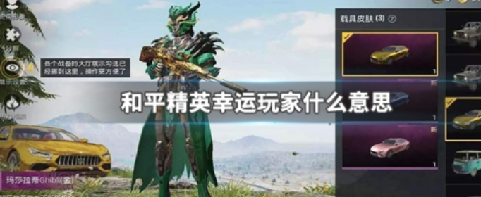 和平精英幸运玩家什么意思 和平精英幸运玩家什么意思