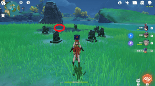 原神望舒客栈附近石狮子解密方法