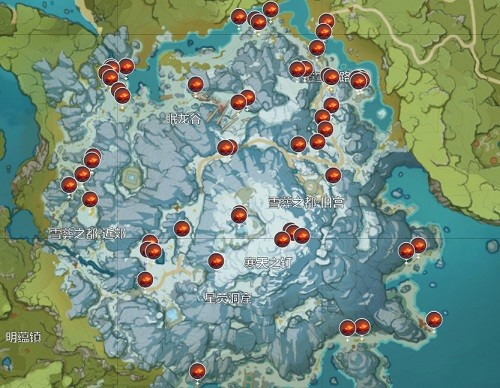 原神雪山篝火在哪里