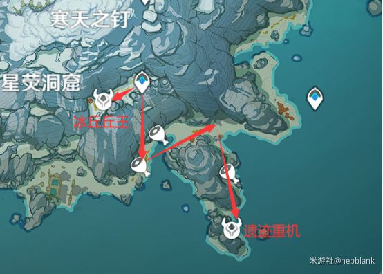 原神雪山最佳刷精英怪路线