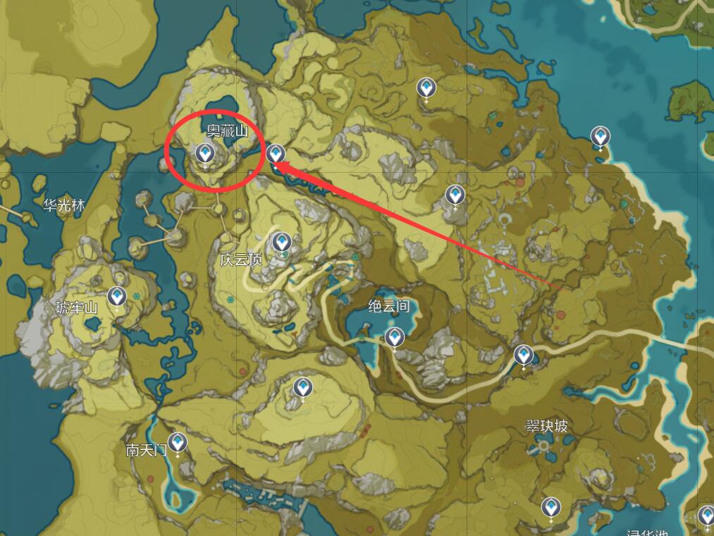 原神奥藏山传送锚点在哪里