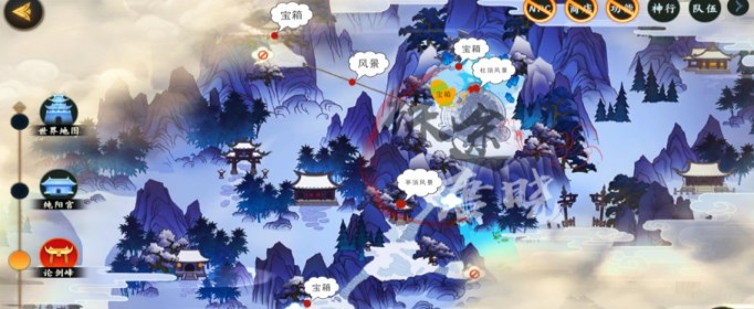 剑网3指尖江湖论剑峰宝箱在哪