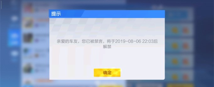 跑跑卡丁车手游禁言原因是什么