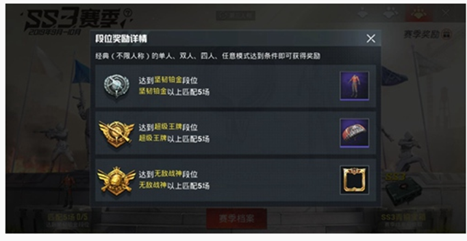 和平精英SS4赛季段位奖励有什么