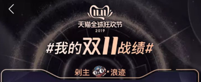 我的双11战绩在哪看