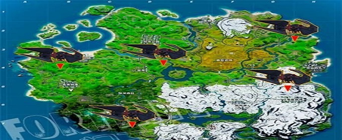 堡垒之夜战斗机坠毁地点在哪